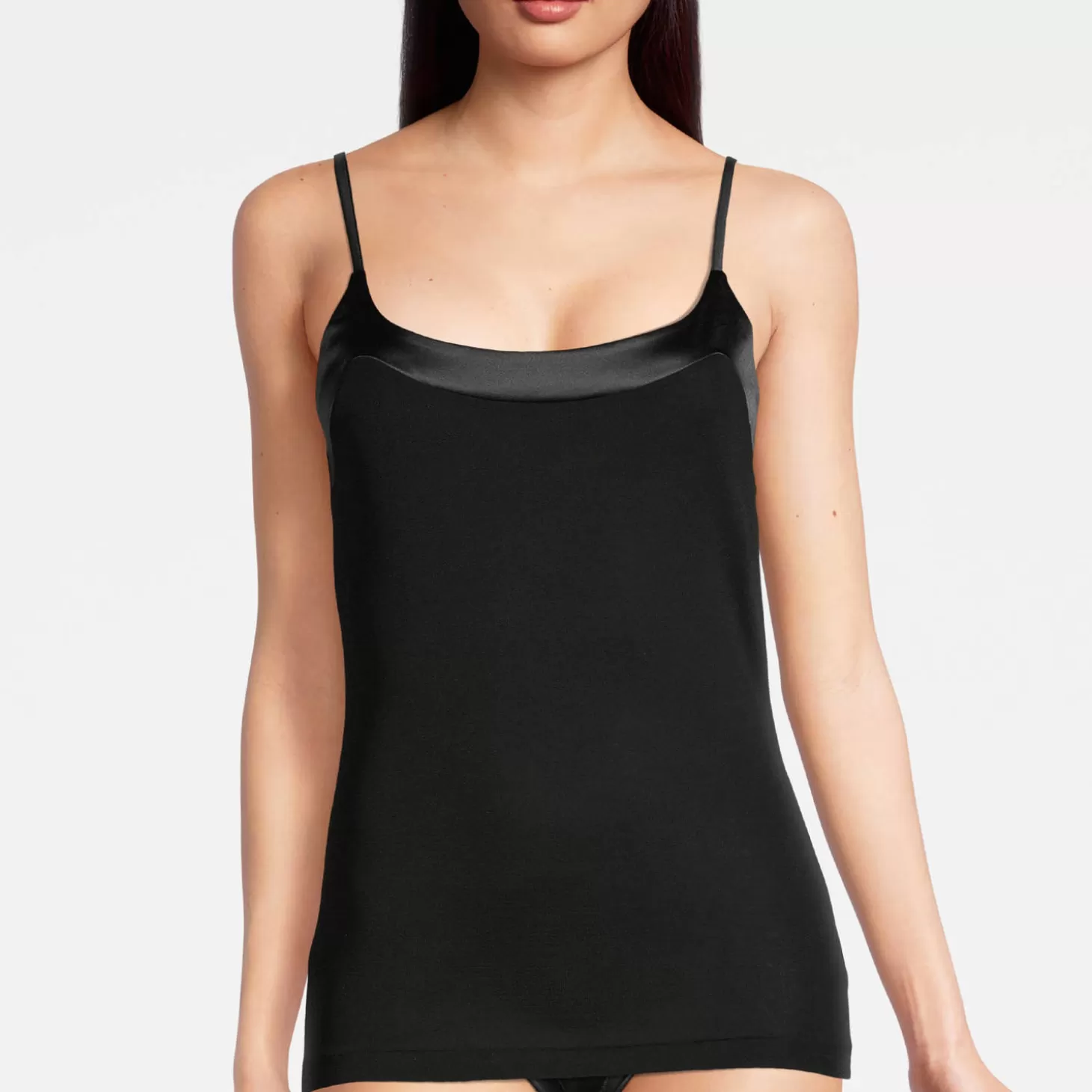 Oscalito Caraco Col Satine En Coton Fil D'Ecosse-Femme Caraco Et Top