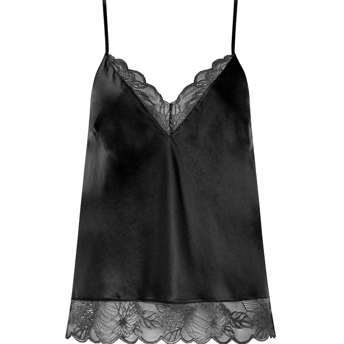 Chantelle Caraco En Satin-Femme Caraco Et Top