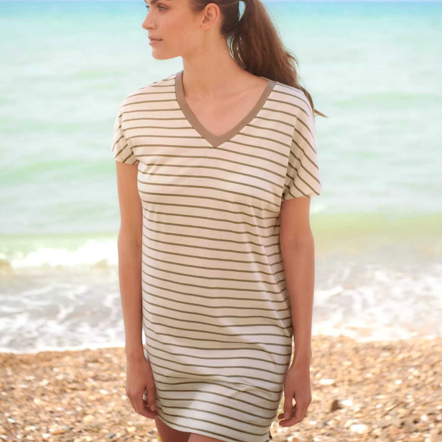 Hanro Chemise De Nuit En Coton-Femme Chemise De Nuit