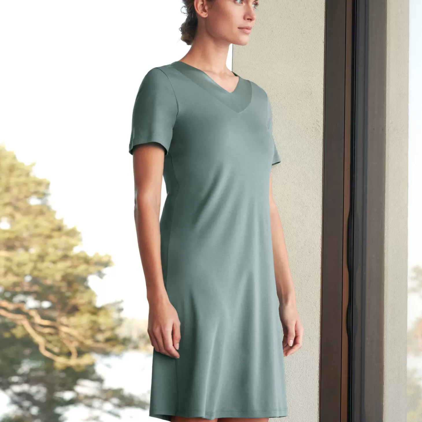 Hanro Chemise De Nuit En Coton-Femme Chemise De Nuit