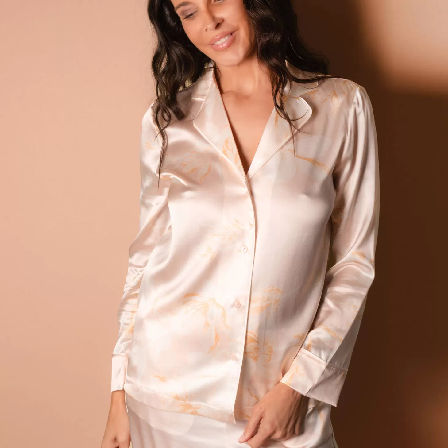Aubade Chemise De Pyjama En Soie-Femme Ensemble De Détente
