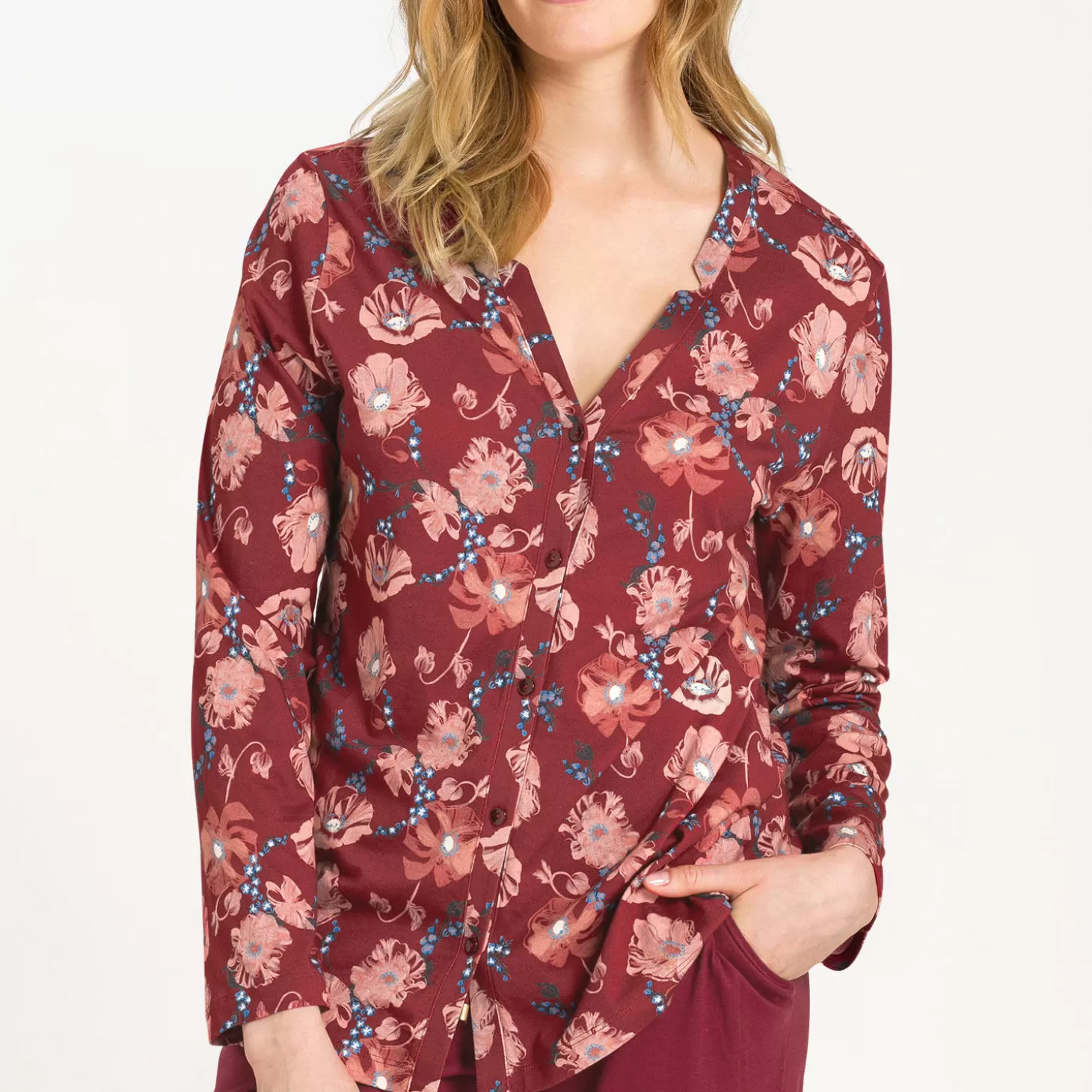 Hanro Chemise En Coton-Femme Ensemble De Détente