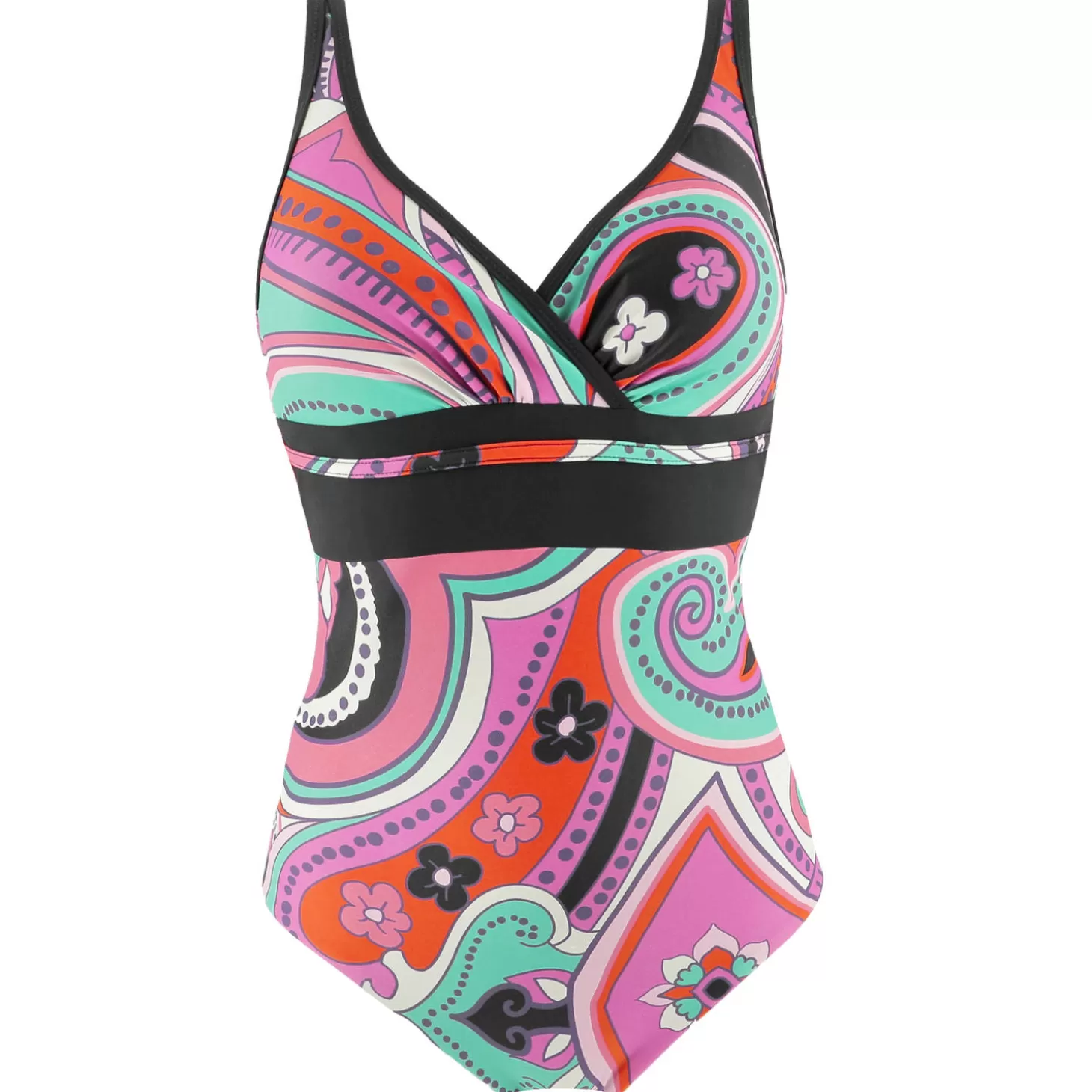 Miradonna Maillot De Bain 1 Pièce Lissant Decollete Emera Sans Armatures-Femme Gainant / Sculptant / Ventre Plat