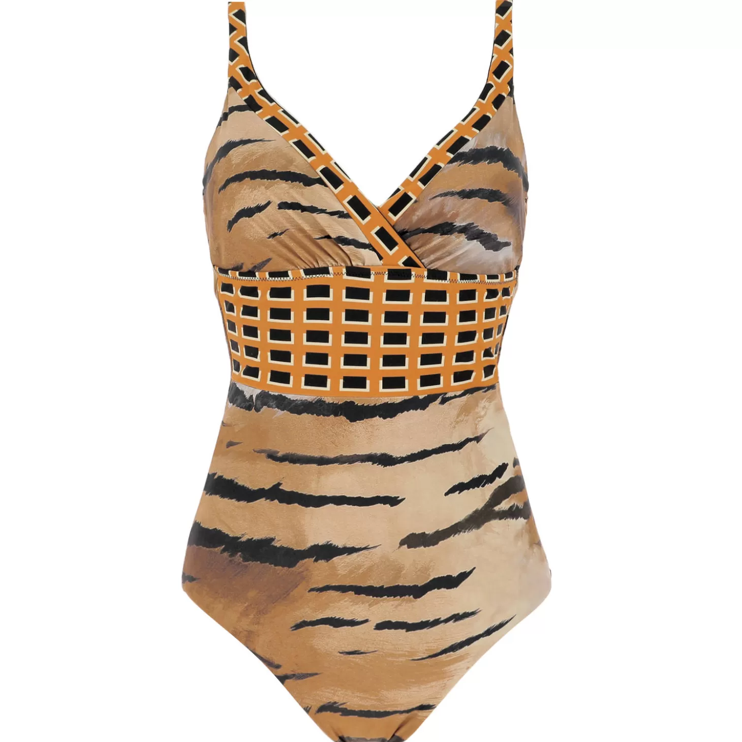Miradonna Maillot De Bain 1 Pièce Lissant Decollete Emera Sans Armatures-Femme Gainant / Sculptant / Ventre Plat