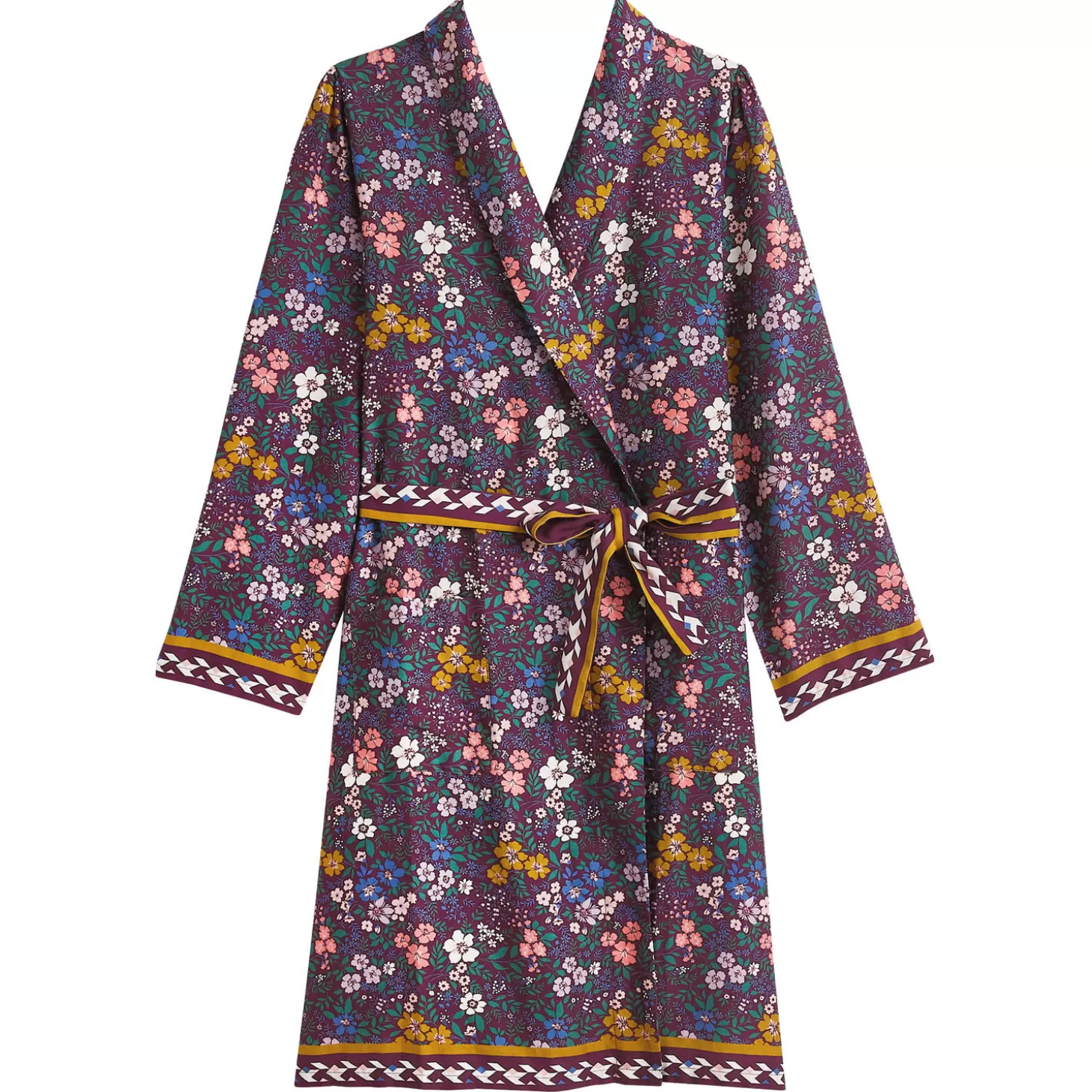 Laurence Tavernier Peignoir Court En Coton-Femme Robe De Chambre Et Peignoir