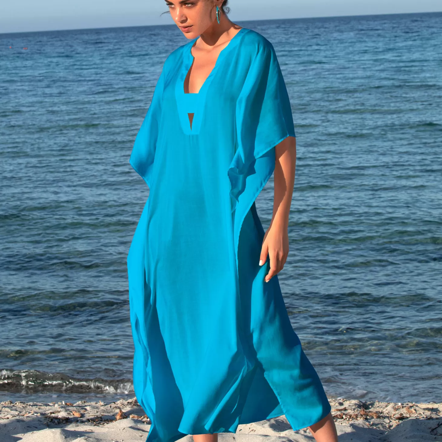 Lise Charmel Poncho Long En Coton Et Soie-Femme Tunique De Plage & Paréo