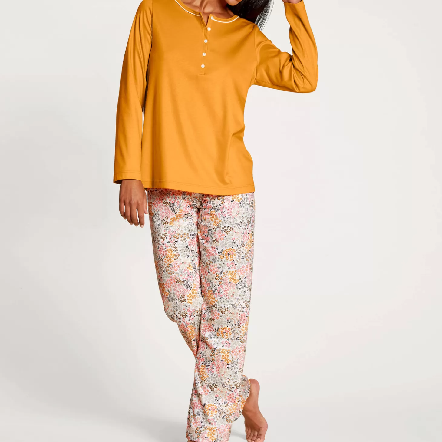 Calida Pyjama Depareille En Coton-Femme Pyjama