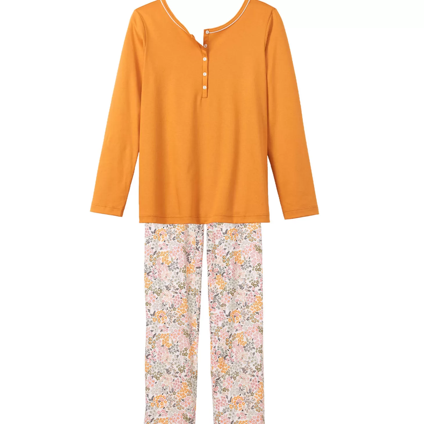 Calida Pyjama Depareille En Coton-Femme Pyjama