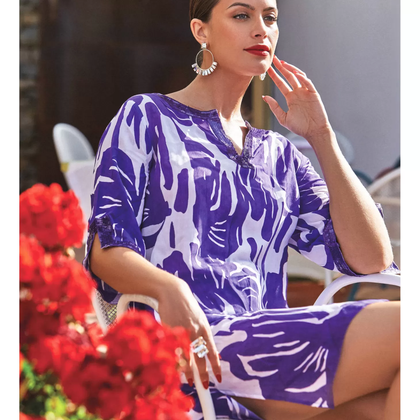 Miradonna Robe De Plage Courte Dinah-Femme Robe De Plage