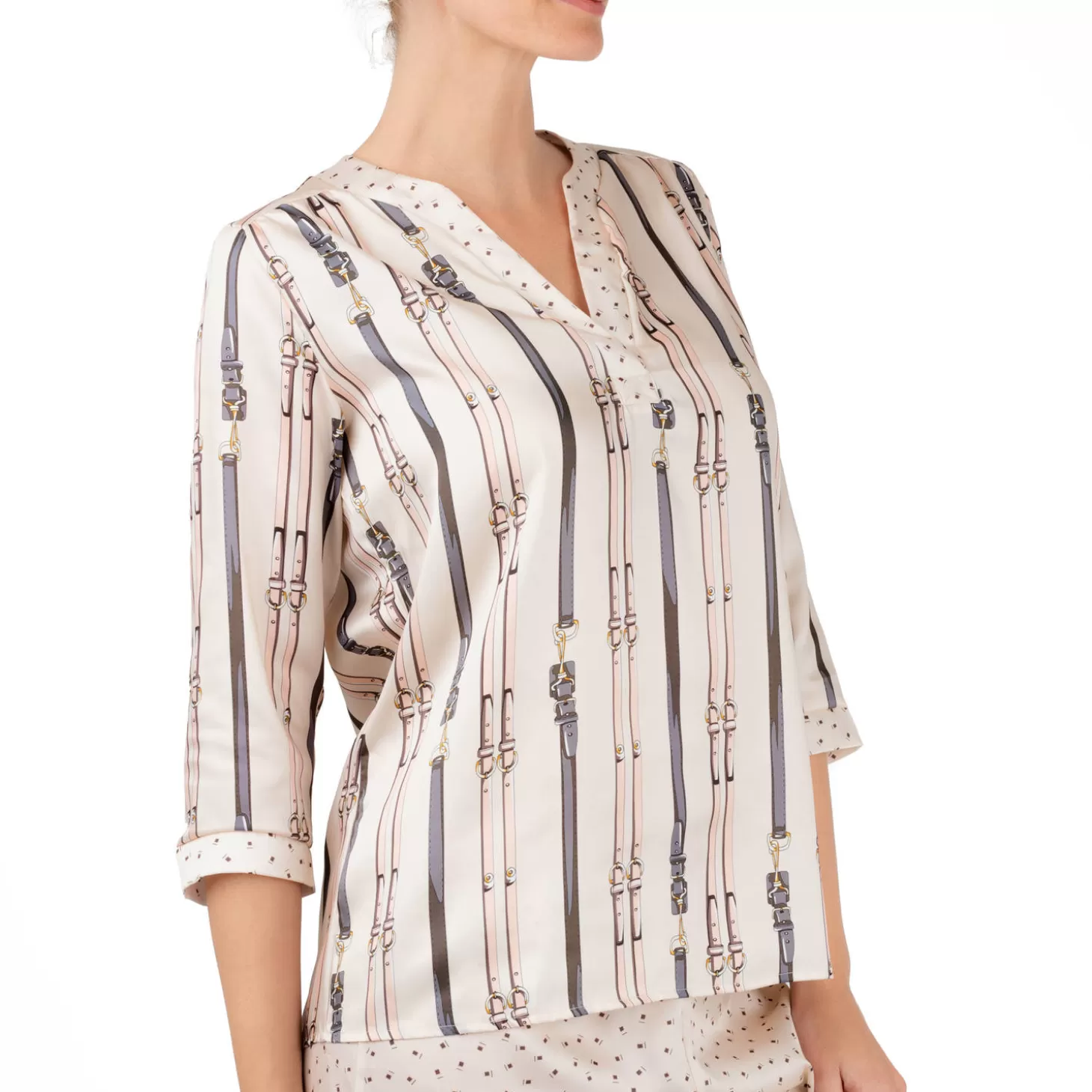 Antigel Top Manches 3/4-Femme Ensemble De Détente