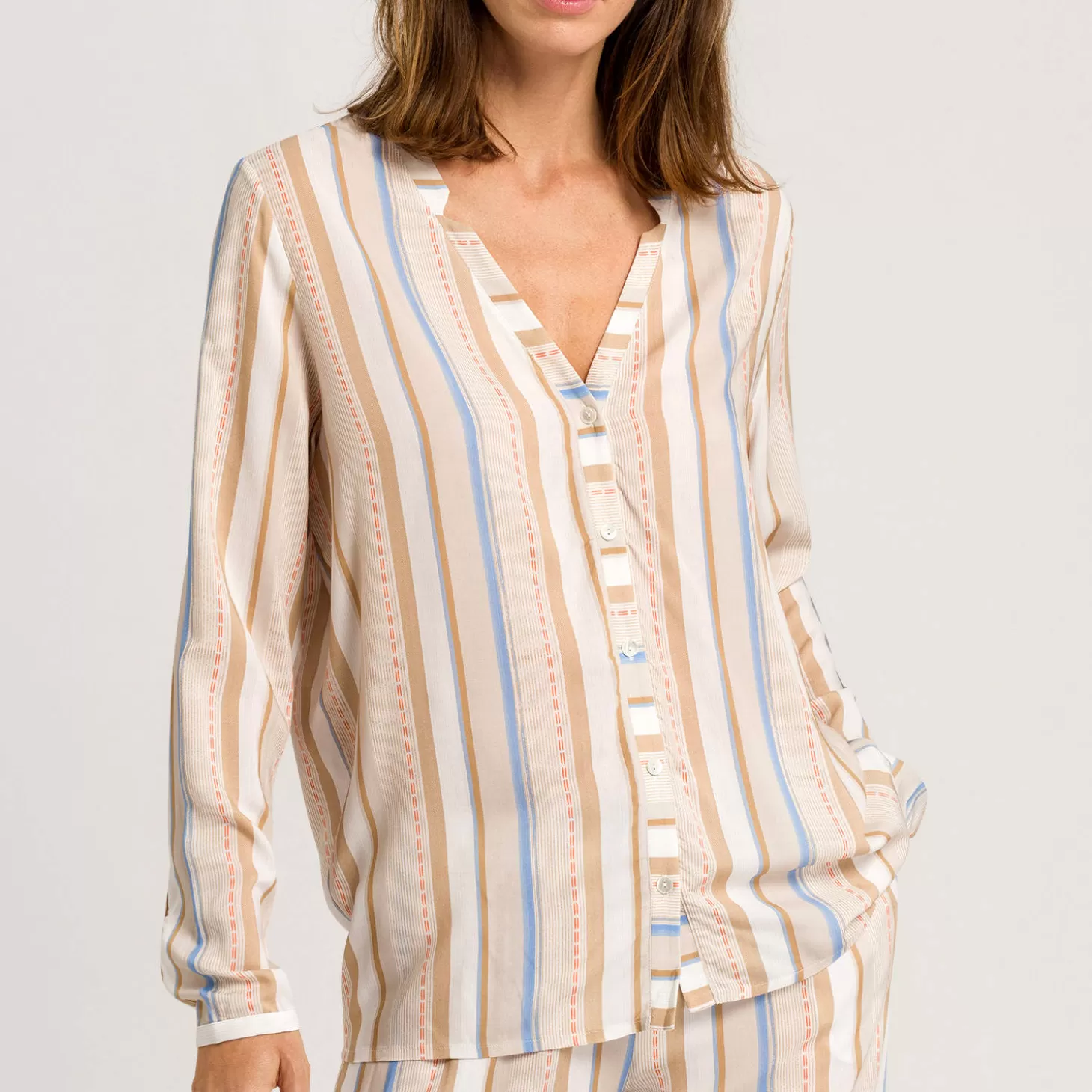 Hanro Top Manches Longues-Femme Ensemble De Détente