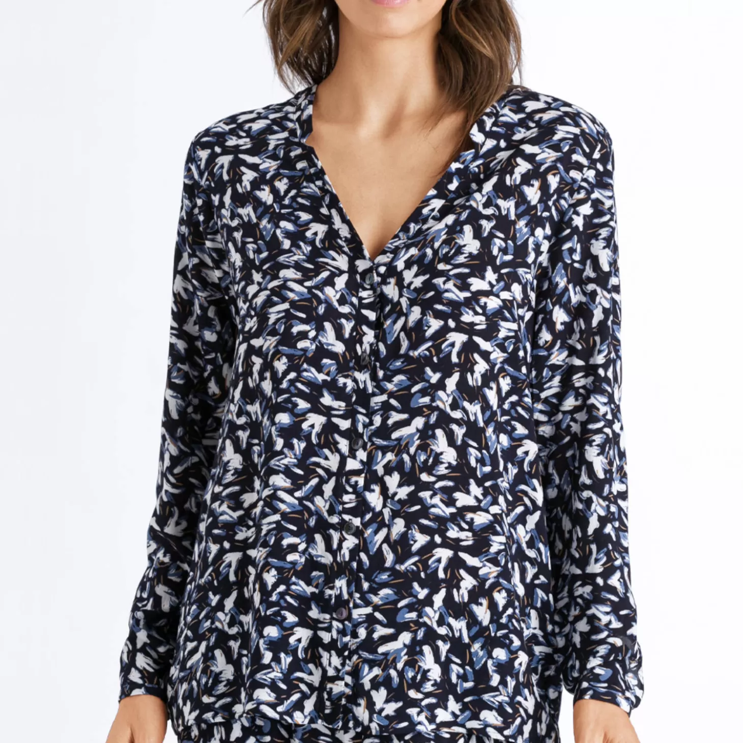Hanro Top Manches Longues-Femme Ensemble De Détente