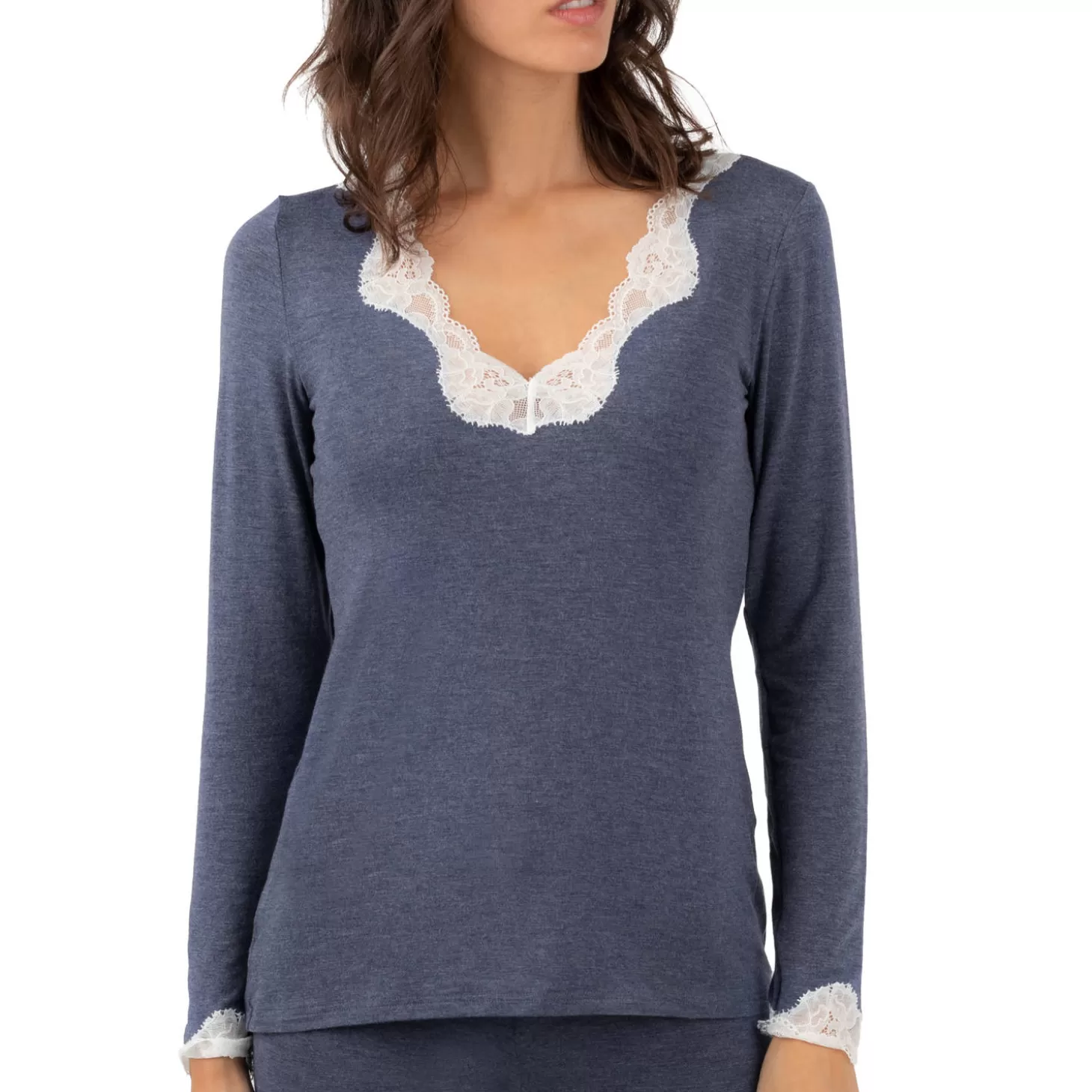 Antigel Top Manches Longues Decollete-Femme Ensemble De Détente