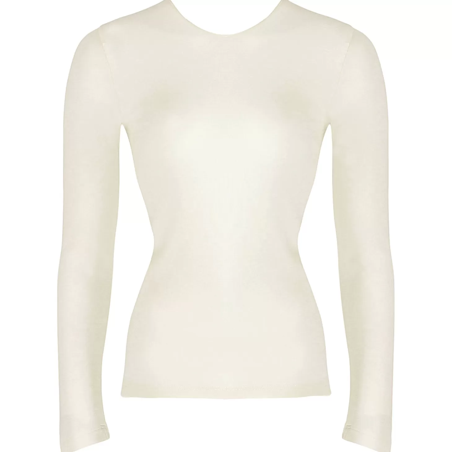Hanro Top Manches Longues En Laine Et Soie-Femme Caraco Et Top