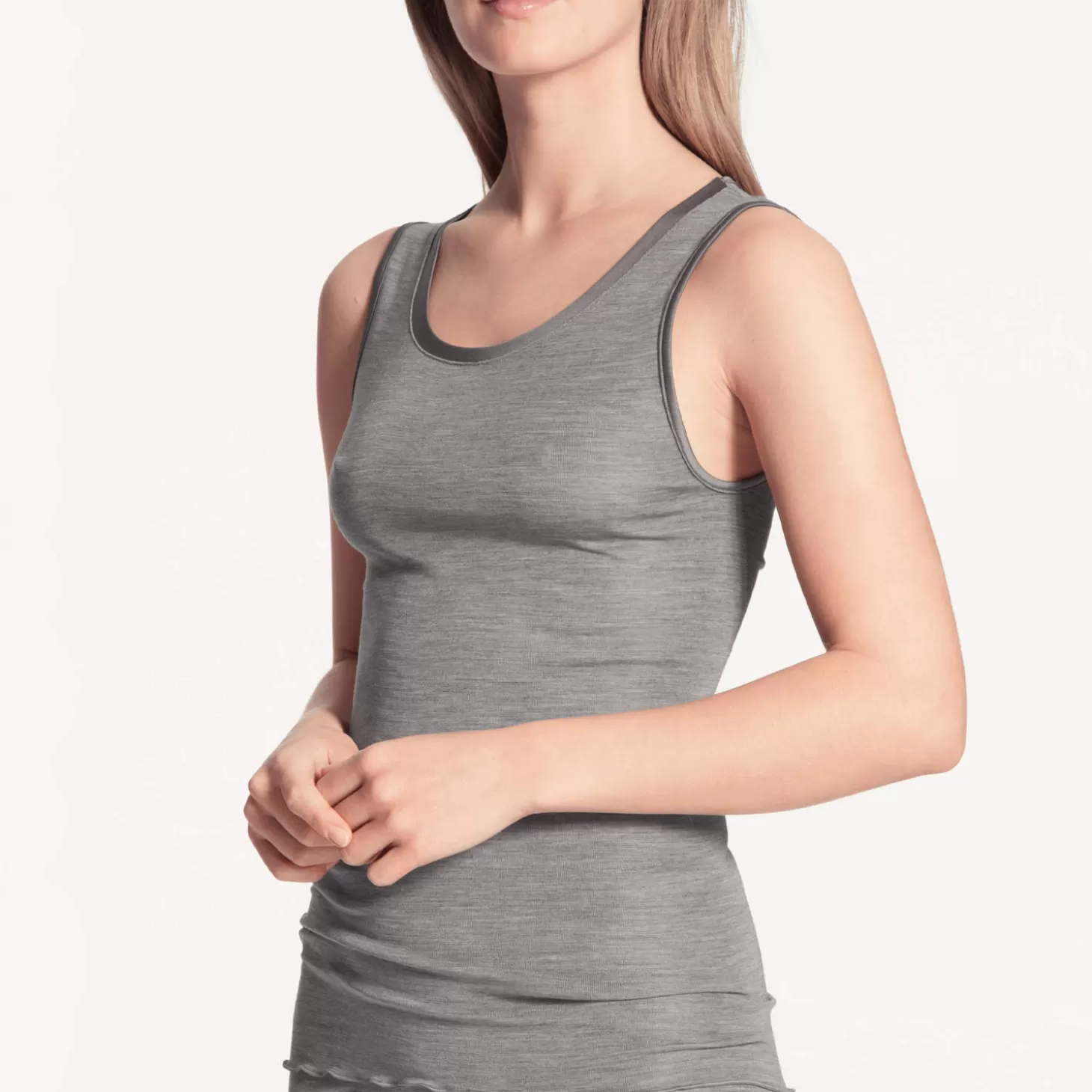 Calida Top Sans Manches En Laine Et Soie-Femme Caraco Et Top