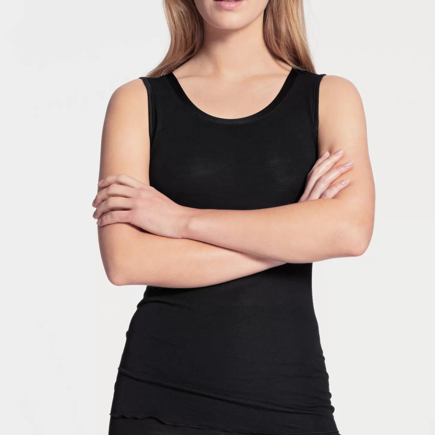 Calida Top Sans Manches En Laine Et Soie-Femme Caraco Et Top