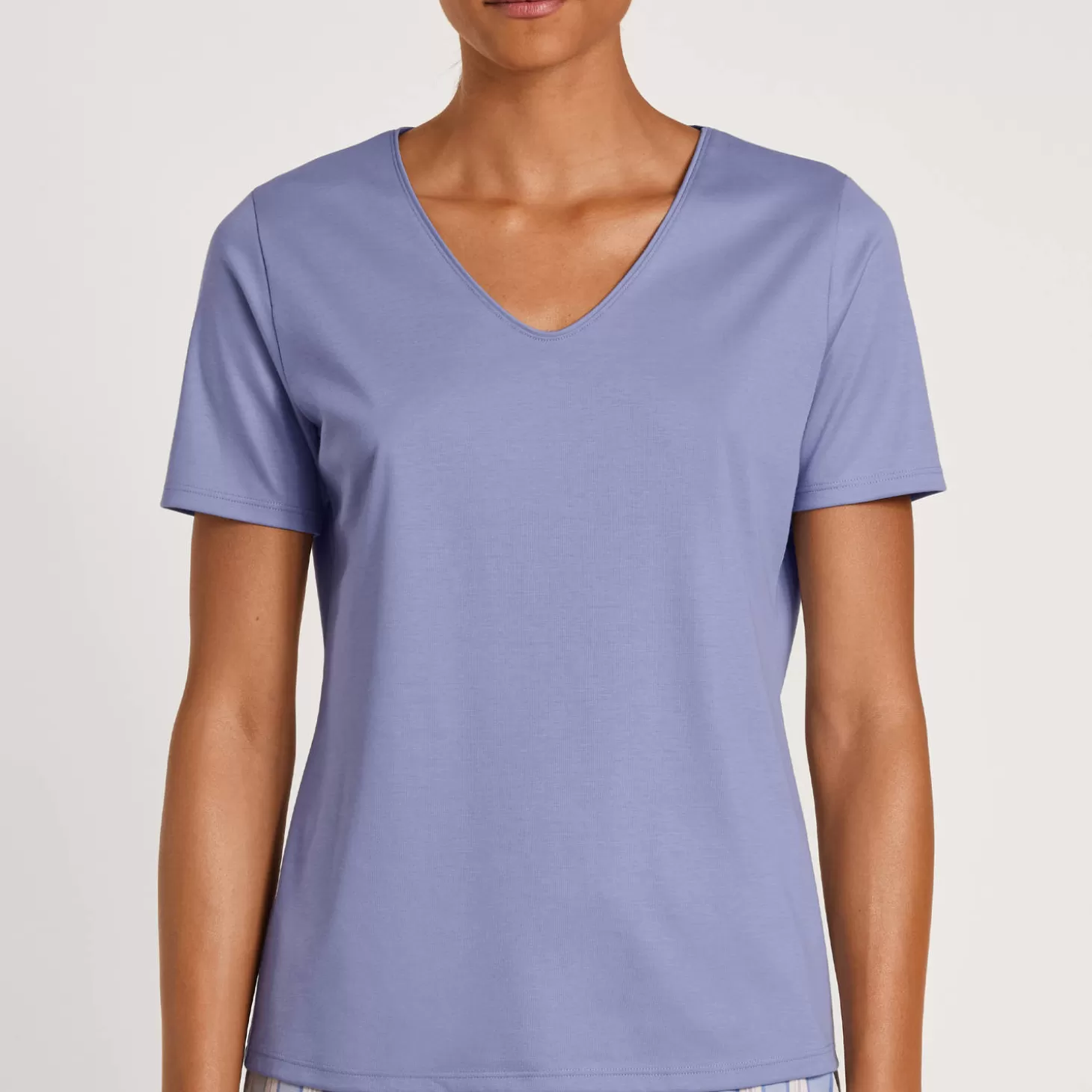 Calida T-Shirt Col V En Coton-Femme Ensemble De Détente