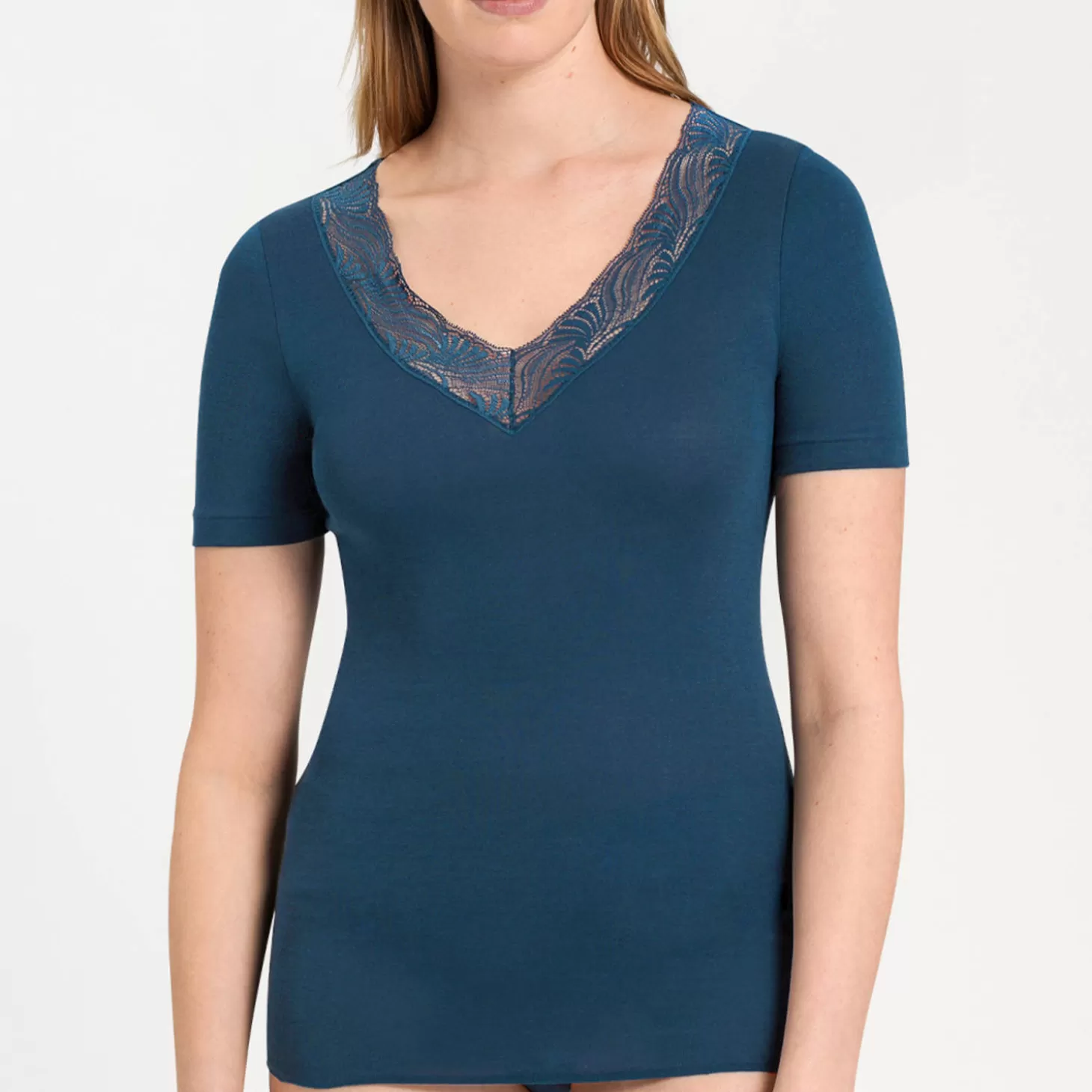 Hanro T-Shirt En Coton-Femme Caraco Et Top