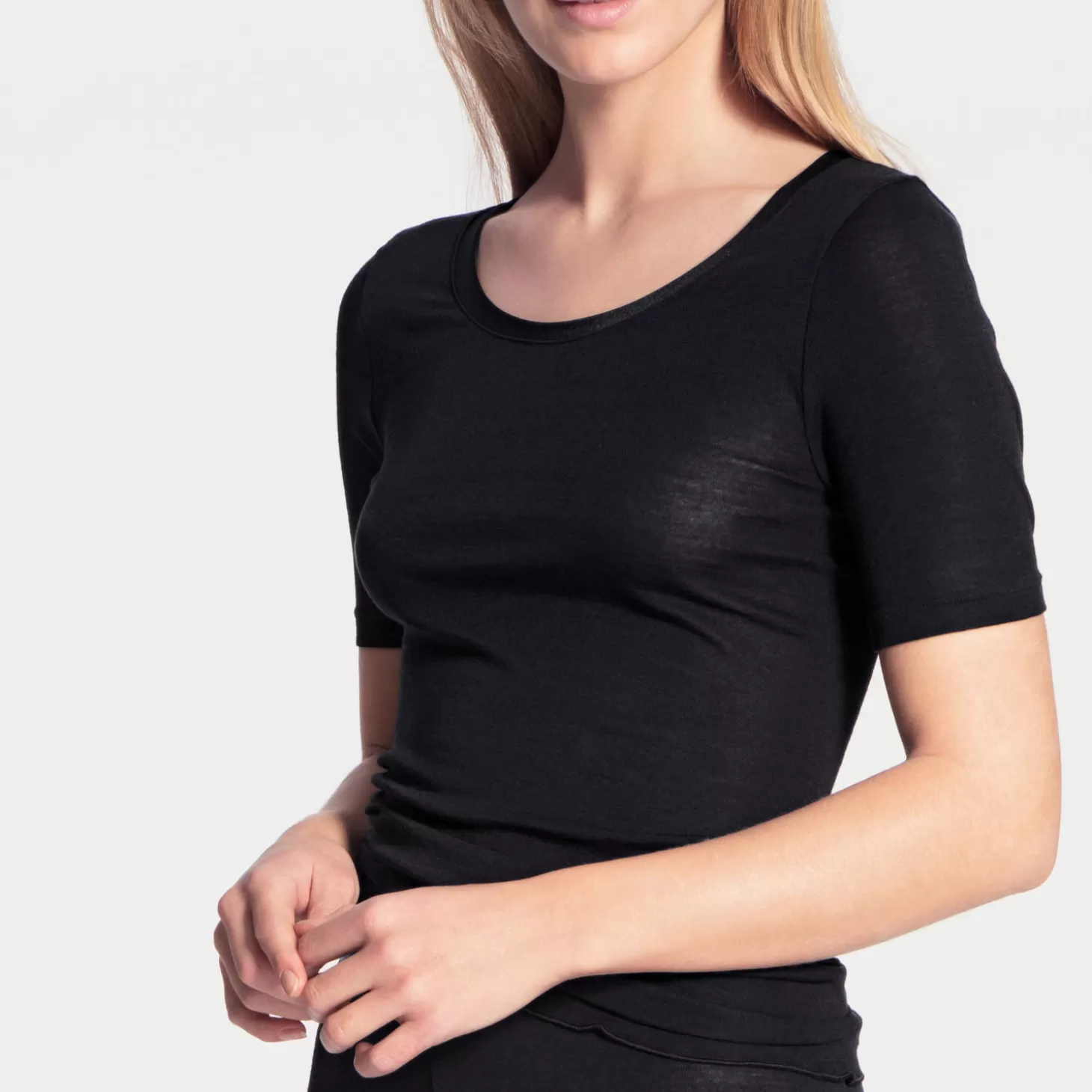 Calida T-Shirt En Laine Et Soie-Femme Caraco Et Top